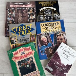 Coronation Street Book Collection of 6 Vintage Books Coronation Street History